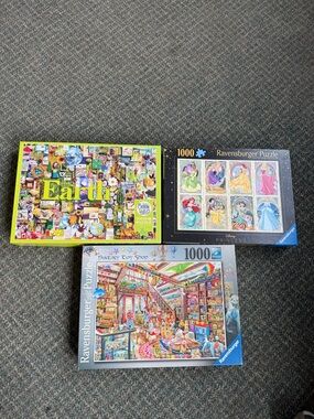 Ravensburger and Cobble Hill Puzzles